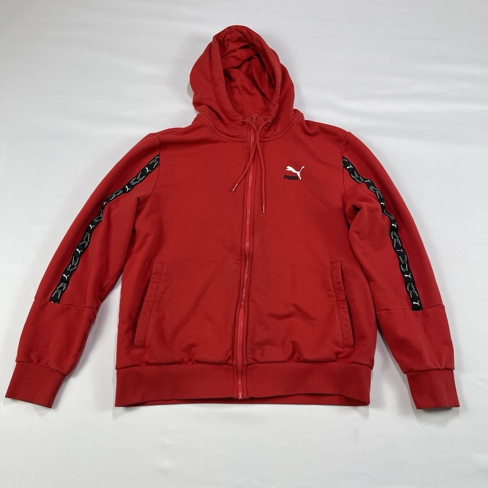 Puma  Hoodie Jacket Mens Large  Full Zip  Hooded Sweat Casual Jacket